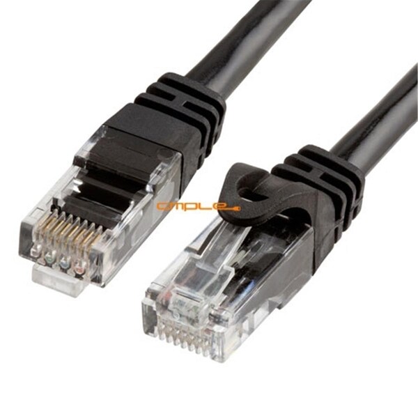 Cmple CAT 6 500MHz UTP ETHERNET LAN NETWORK CABLE - 7 FT Black 883-N - main